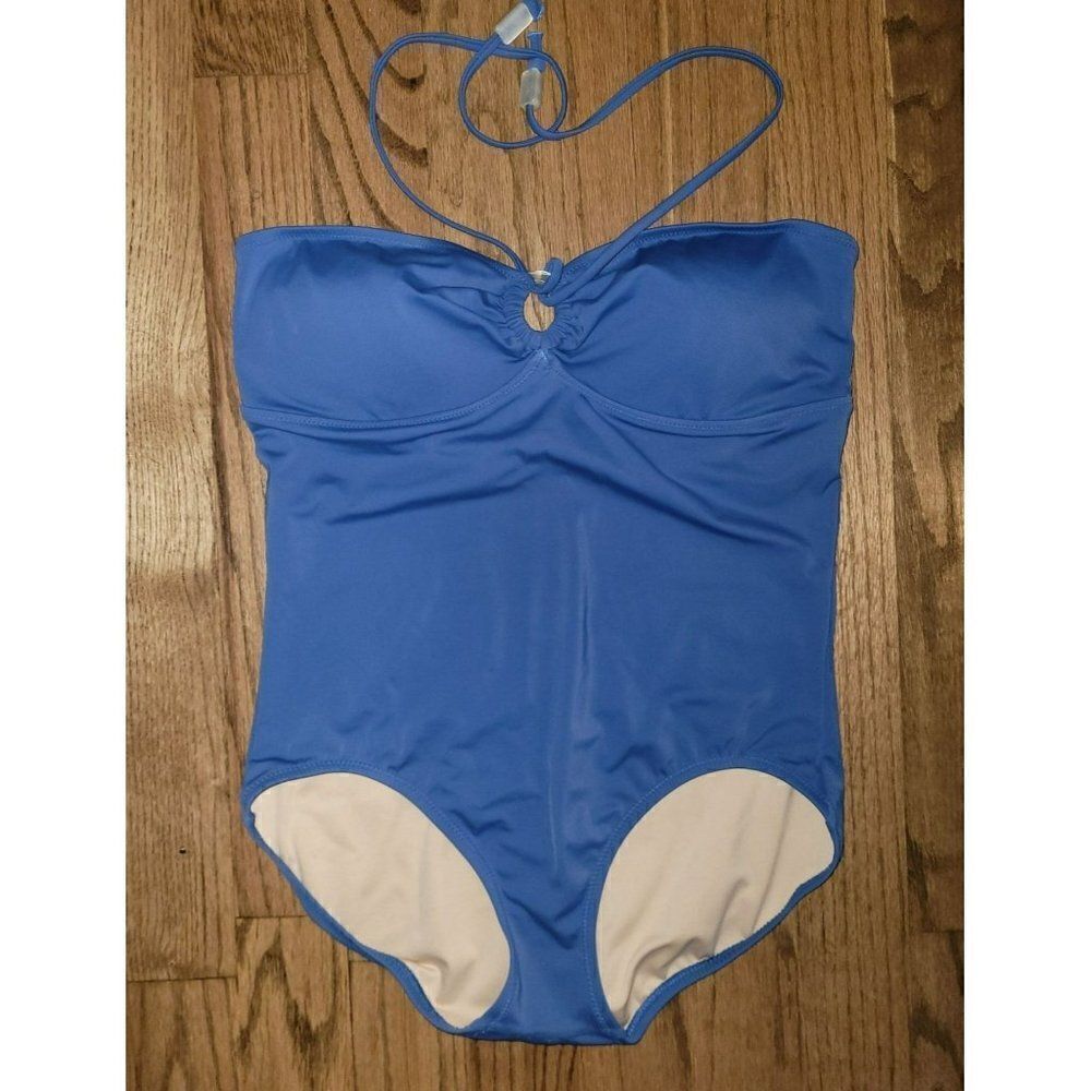 LANDS END One Piece Haulter Swimsuit Women's Size 14